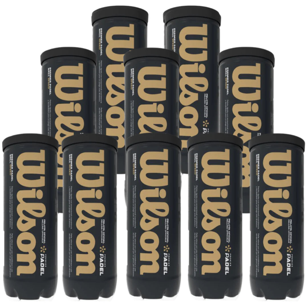 Pack of 10 Wilson Premier Padel Speed Ball - 3 Ball Tube