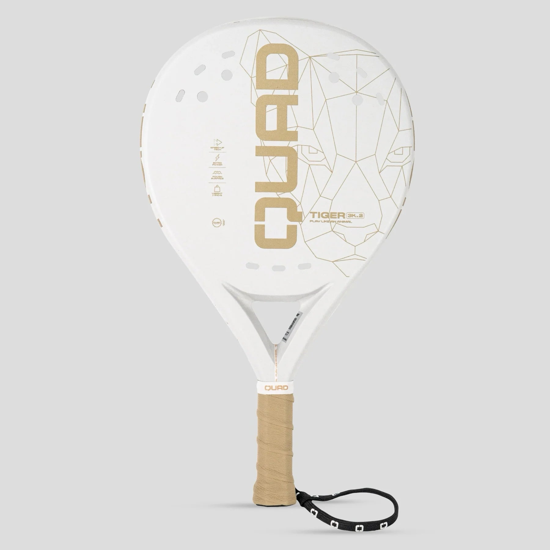 QUAD White Tiger Padel Racket