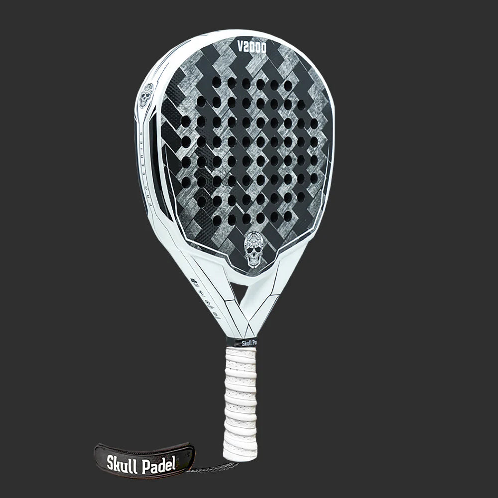 Skull Padel V2000 - White Black 15K Racket