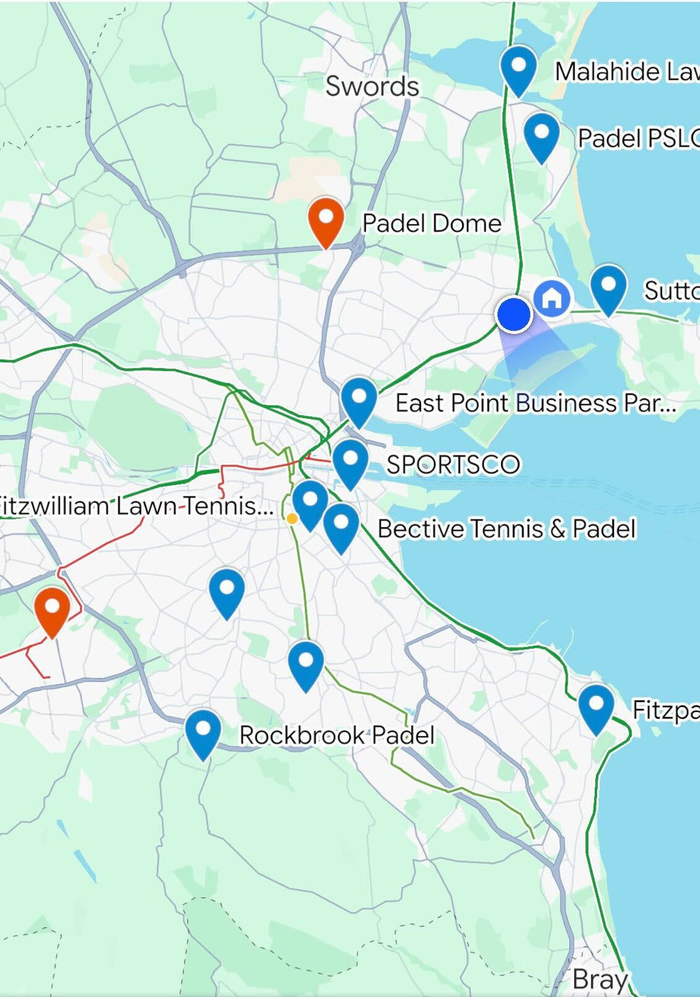 Padls Map Where to Play Padel in Ireland – Interactive Map of Courts – LovePadel.ie