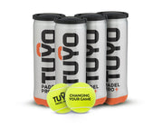 4 Packs TUYO Padel PRO+ Balls - 4 Tubes of 3 Balls