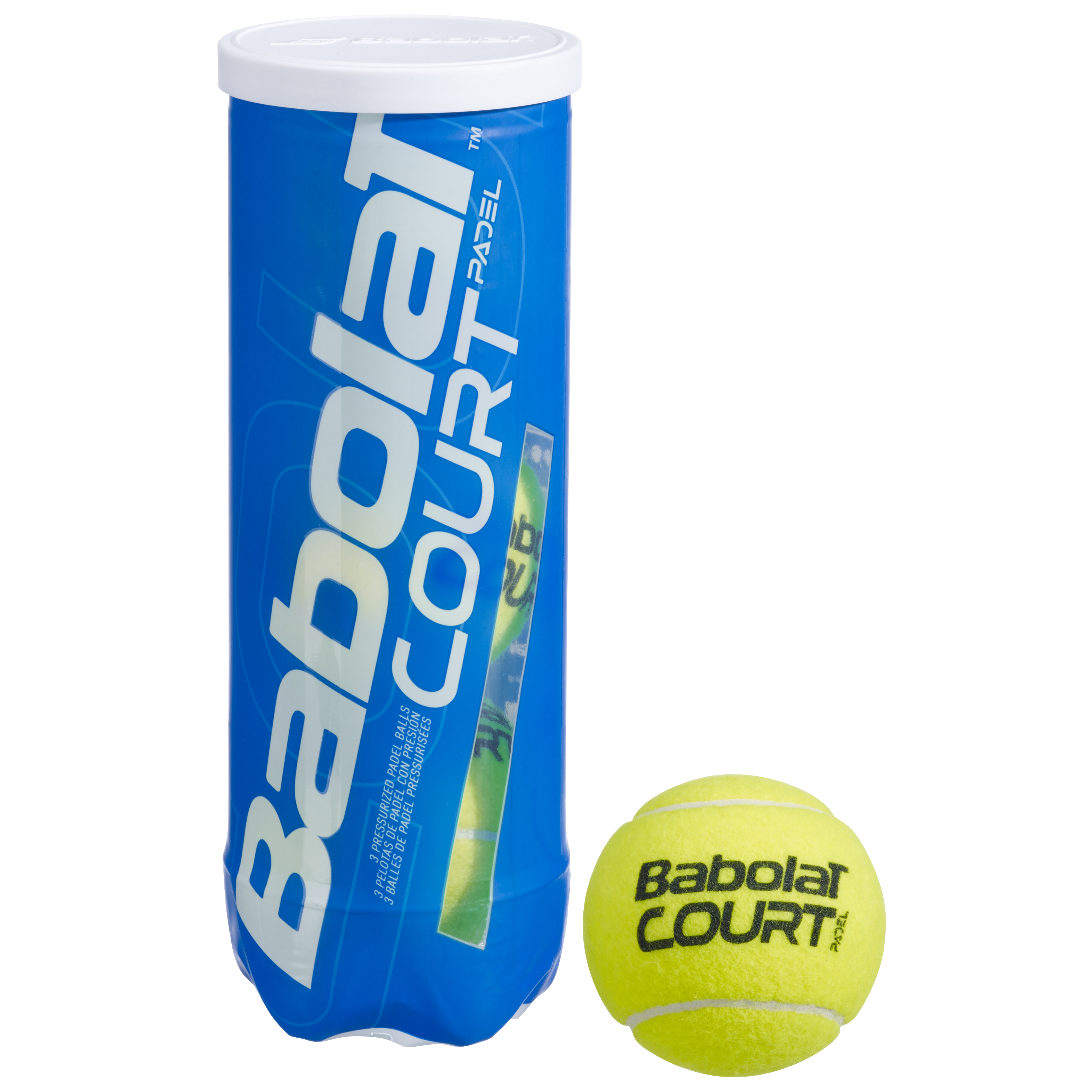 Babolat Court Padel Balls - 3 tubes of 3 balls