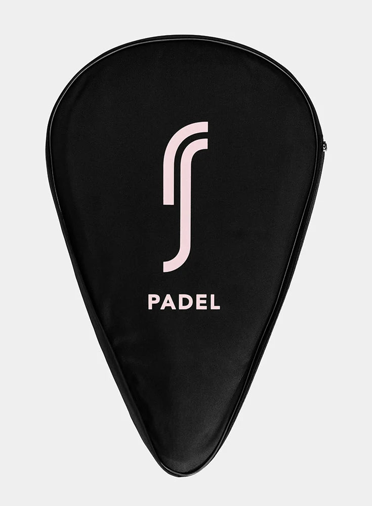 RS Sports Classic Padel Racket Cover - Black & Pink