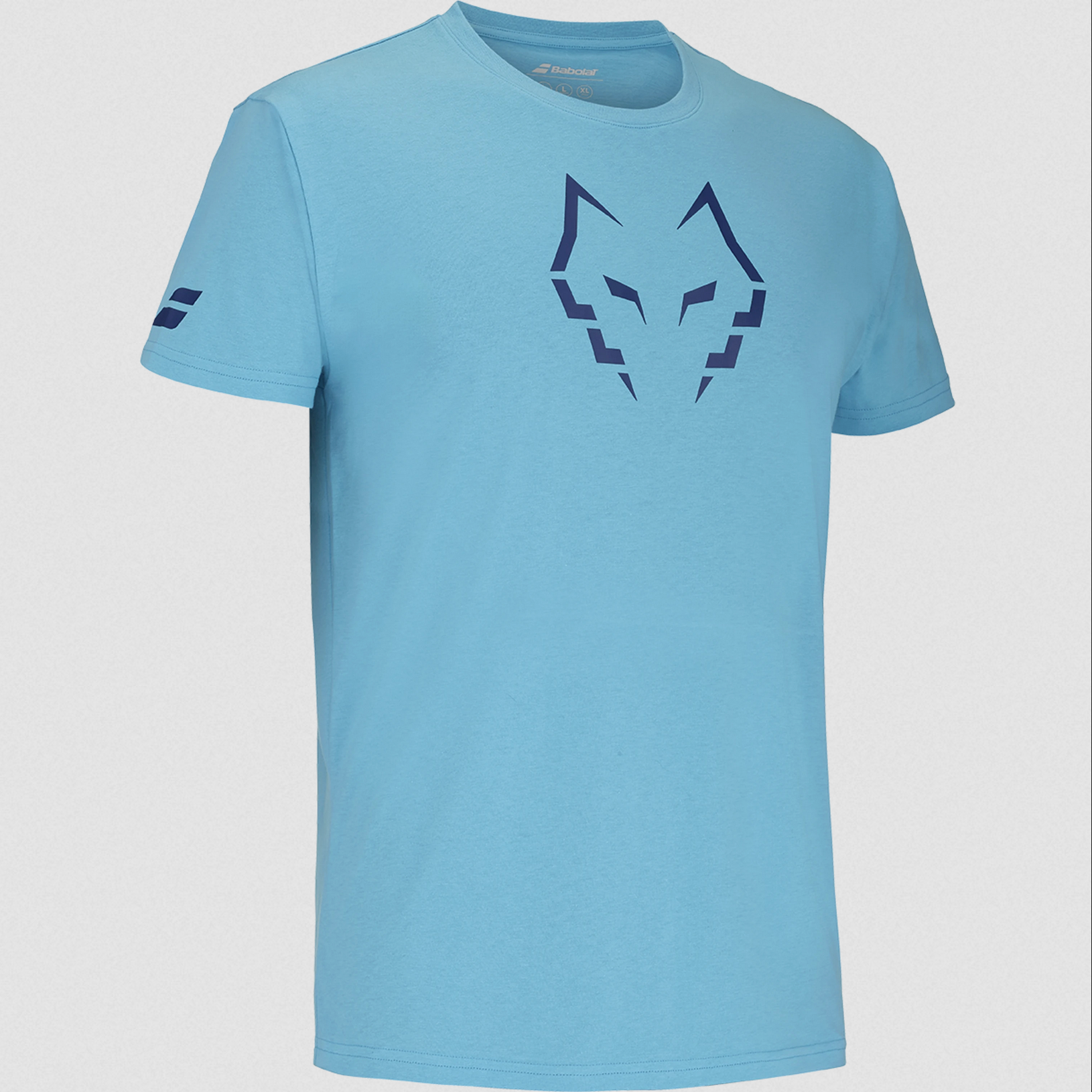 Babolat Cotton Tee Lebrón Man - Cyan Blue