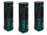 Triple Pack DAIZ Padel Ball Premium |3 Tubes of 3 Balls