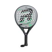 Royal Padel EFE Extreme 2026 padel racket in silver with black R logo and green accents, front view