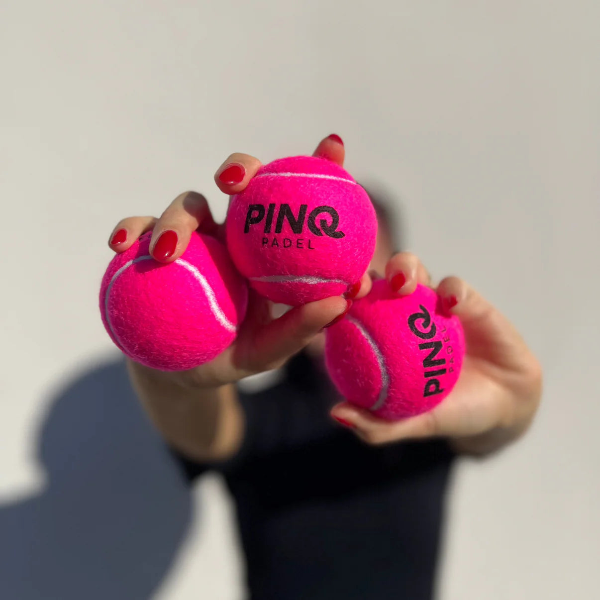 PINQ Pink Padel Balls - Tube of 3 balls