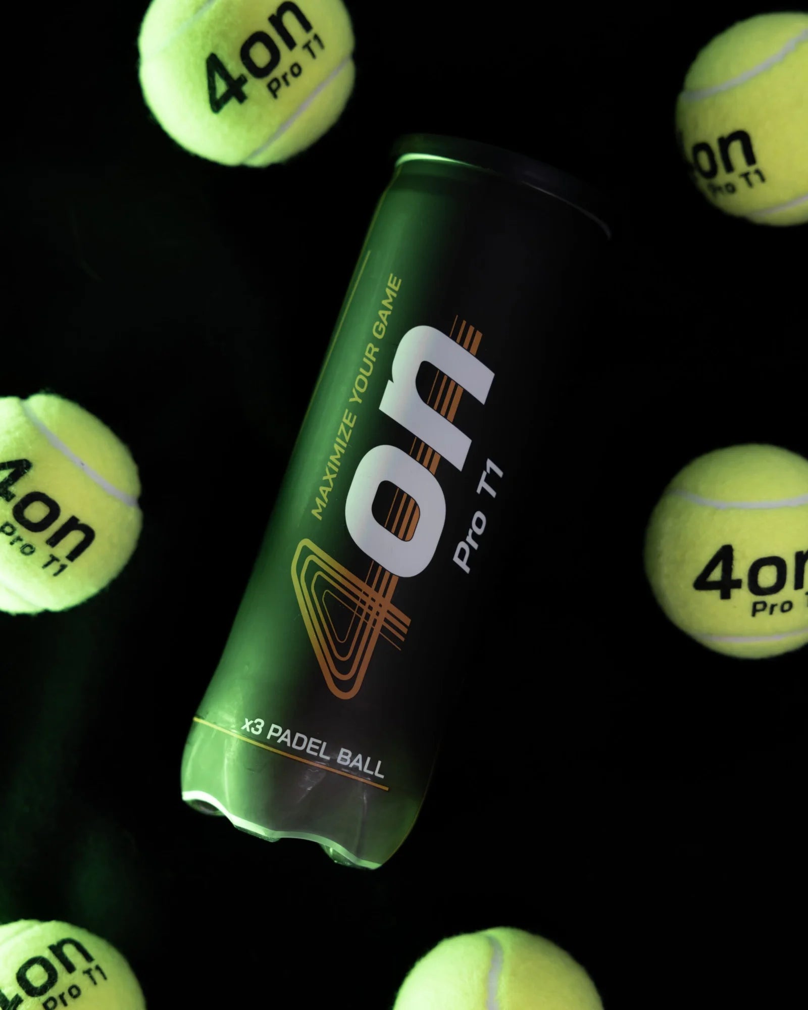 4on Pro T1 Padel Balls - Tube of 3