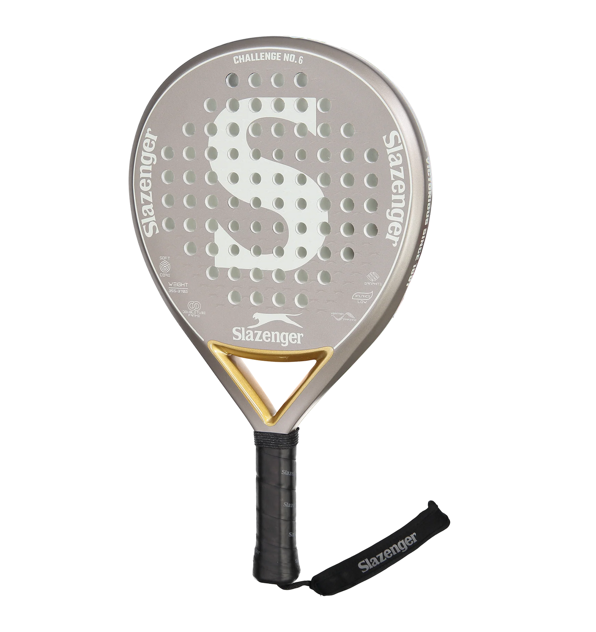 Slazenger Challenge Racket Slazenger CHALLENGE NO 6 ROUND GRAPHITE Padel Racket – LovePadel.ie