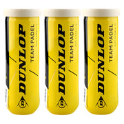 Triple Pack Dunlop TEAM PADEL | 3 Tubes of 3 Balls