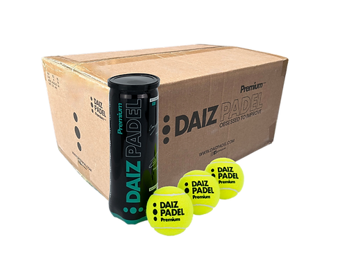 Box of 24 Tubes of 3 DAIZ Padel Premium Balls