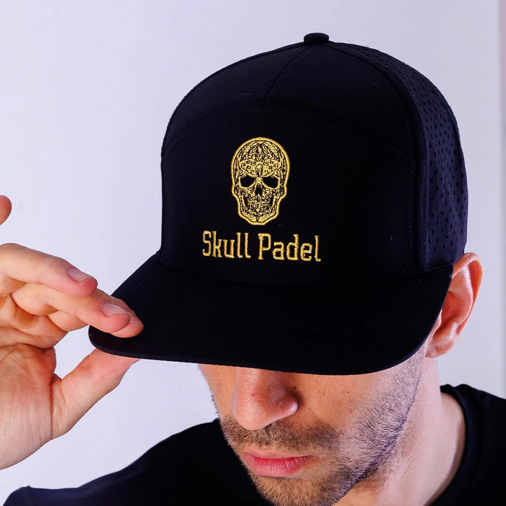 Skull Padel - Padel Cap - Black Gold