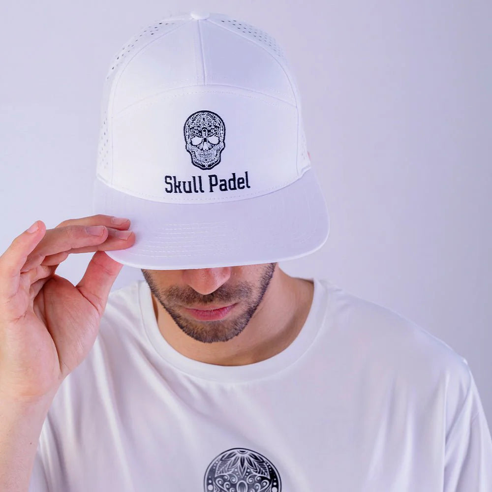 Skull Padel - Padel Cap - White Black