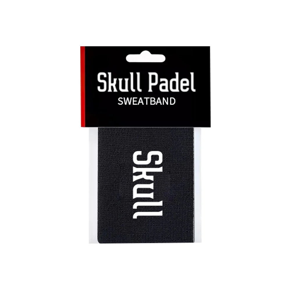 Skull Padel Wristband - Black White - Large