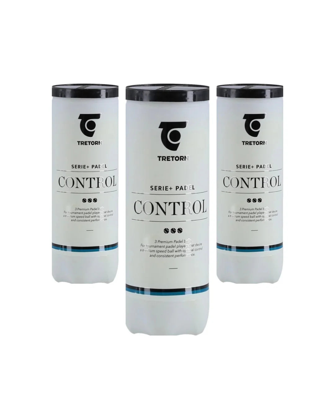 Tretorn Series + Control. 3 Tubes of 3 Balls