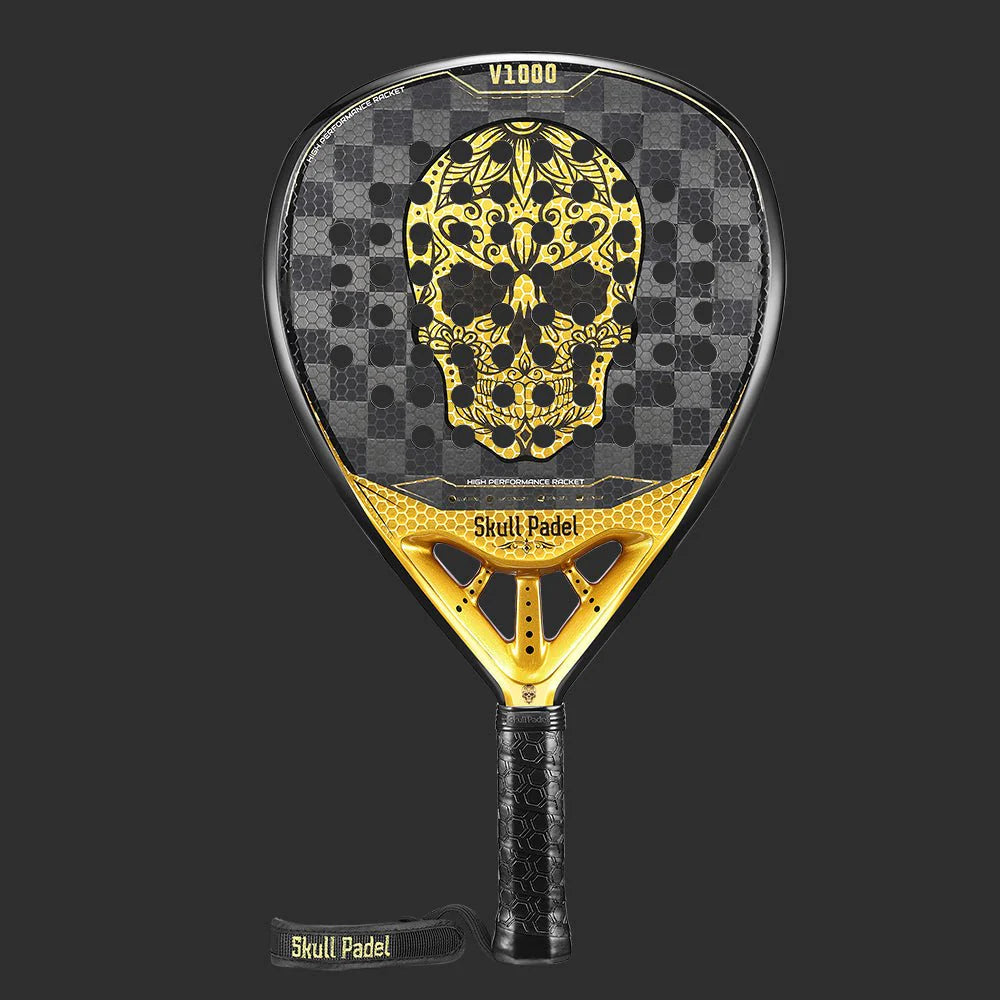 Skull Padel V1000 - Gold Skull 18K - Padel Racket